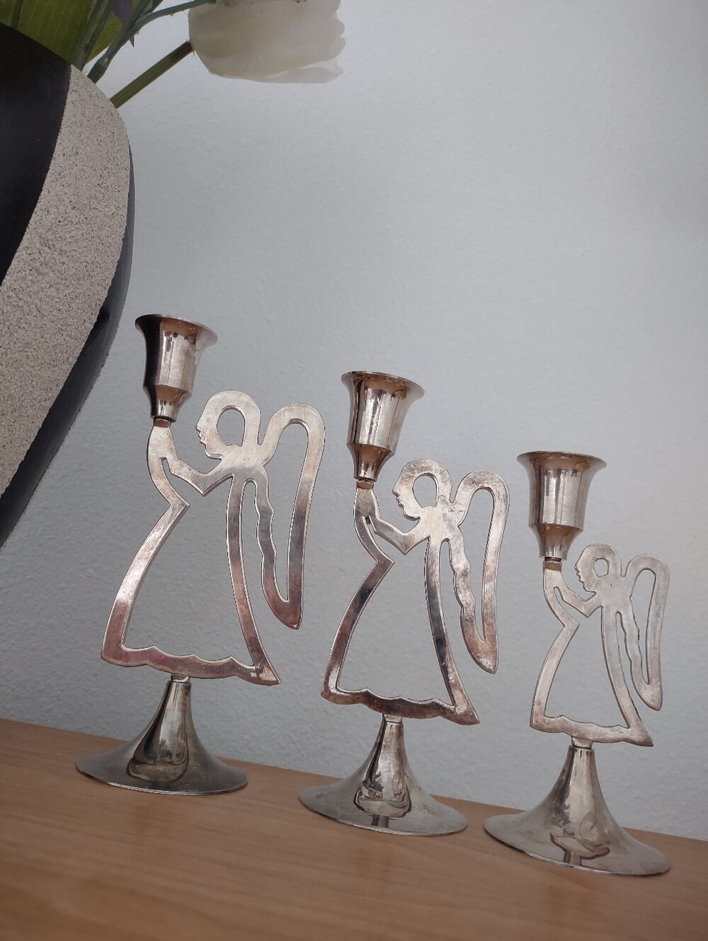 Silver Plated Candle Holders